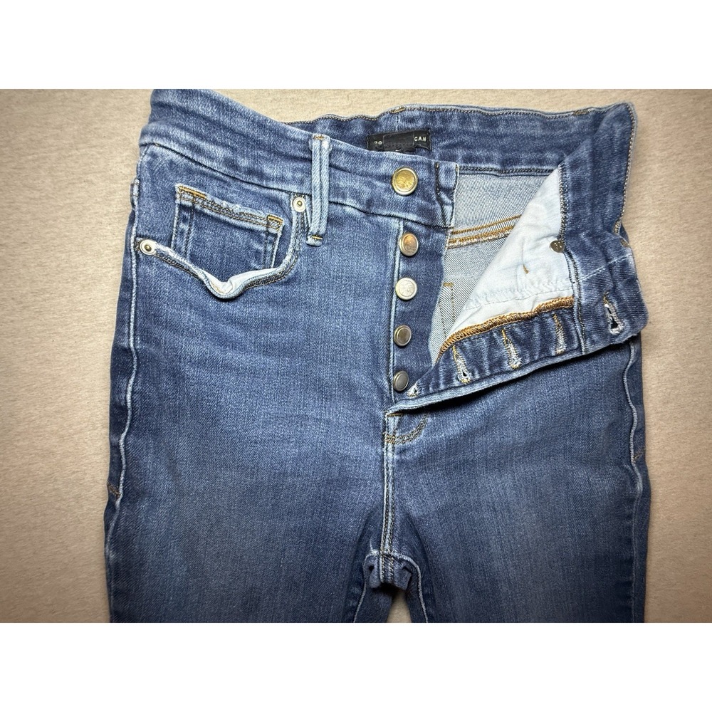 GOOD AMERICAN woman's Blue Jeans Size 4 Strech Fit - Picture 6 of 6